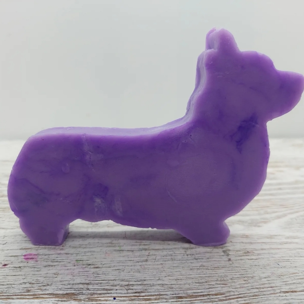2 Corgi Shaped Soap Handcrafted Glycerin Soap Many Fragrances 4 oz bars - Picture 10 of 12